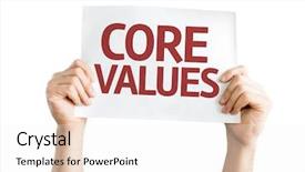  Presentation with value education core values teamwork - Beautiful PPT layouts featuring core values card isolated backdrop and a white colored foreground