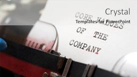  Presentation with company - PPT theme enhanced with core-values-of-the-company background and a white colored foreground