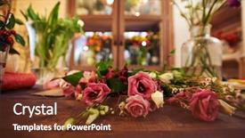  Presentation with dry - Audience pleasing presentation theme consisting of coren - close-up of dry rose bunch backdrop and a tawny brown colored foreground