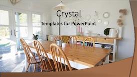  Presentation with home black family - Colorful presentation enhanced with coren - dining room in contemporary family backdrop and a light gray colored foreground