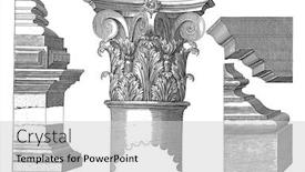  Presentation with corinthian - Slide deck enhanced with corinthian-capital-and-base-hendrick background and a light gray colored foreground