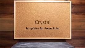  Presentation with cork - Cool new presentation theme with cork-board-and-shelf backdrop and a coral colored foreground