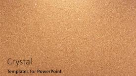  Presentation with cork - Presentation featuring cork-board-as-background-texture background and a coral colored foreground