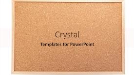  Presentation with cork - Audience pleasing theme consisting of cork-board-isolated-on-white backdrop and a coral colored foreground