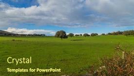  Presentation with oak - Theme enhanced with cork-oak-trees-quercus-suber background and a tawny brown colored foreground
