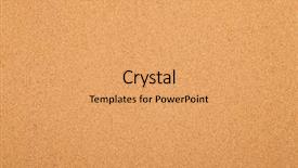  Presentation with cork - Slide deck having ceiling covering with texture background and a coral colored foreground