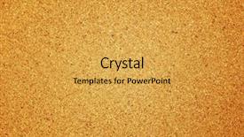  Presentation with cork - PPT theme consisting of corkboard - blank cork board background and a yellow colored foreground