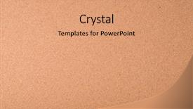  Presentation with cork - Presentation design featuring corkboard - closeup of cork texture billboard background and a coral colored foreground