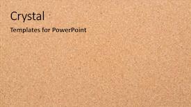  Presentation with closeup details of thai rice - Colorful PPT theme enhanced with corkboard - closeup of cork texture billboard backdrop and a coral colored foreground