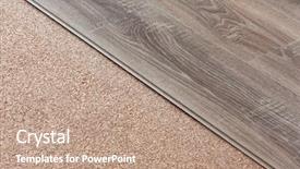  Presentation with wood texture - Theme with corkboard - laminate with wood texture background and a coral colored foreground