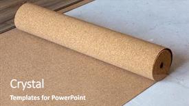  Presentation with corkboard - Presentation theme consisting of corkboard - natural cork substrate background and a coral colored foreground