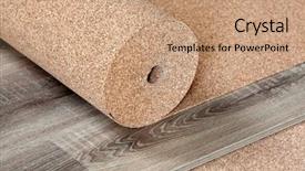  Presentation with corkboard - Slide deck featuring corkboard - natural cork substrate background and a coral colored foreground