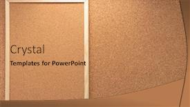  Presentation with corkboard - Colorful slide deck enhanced with corkboard-frame-on-cork-background backdrop and a coral colored foreground