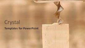  Presentation with corkscrew - Beautiful slides featuring corkscrew-close-up backdrop and a coral colored foreground