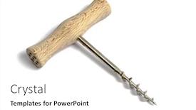 Presentation with corkscrew - Audience pleasing PPT layouts consisting of corkscrew-isolated-on-white-background backdrop and a white colored foreground