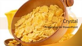  Presentation with corn flakes - Presentation design with hammer and wrench with house icon on modern smart phone screen on wooden table over blur pink flower and tree home service concept background and a gray colored foreground.