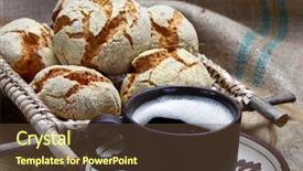  Presentation with corn purple - PPT theme with cornbread - breakfast with portuguese corn bread background and a  colored foreground