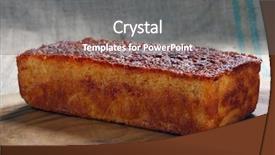 Presentation with bakery - PPT theme with cornbread - delicious bakery corn bread background and a  colored foreground