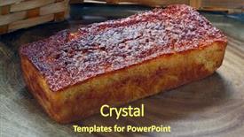  Presentation with bakery baking ingredients - Colorful slide set enhanced with cornbread - delicious bakery corn bread backdrop and a  colored foreground