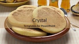  Presentation with moroccan mosaique - Cool new slides with cornbread - moroccan harcha semolina pan-fried flatbread backdrop and a coral colored foreground