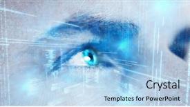  Presentation with data entry copy paste virtual assistant - Cool new theme with looking away with gray eye backdrop and a light blue colored foreground