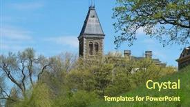  Presentation with new york university - Beautiful presentation theme featuring cornell university in ithaca new backdrop and a tawny brown colored foreground