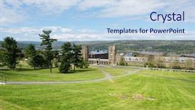  Presentation with new york university - Presentation theme enhanced with cornell university in ithaca new background and a sky blue colored foreground