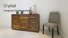  Presentation with corner - Cool new presentation theme with corner lines - chest of drawers backdrop and a light gray colored foreground