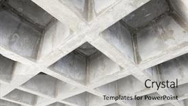  Presentation with structure - Colorful theme enhanced with corner lines - concrete structure ceiling backdrop and a light gray colored foreground