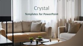  Presentation with living room - PPT layouts with corner-of-cozy-living-room background and a  colored foreground