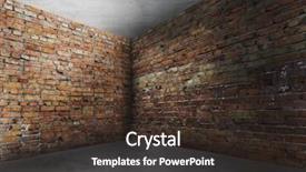 Presentation with corner - PPT theme enhanced with corner of old dirty interior background and a tawny brown colored foreground