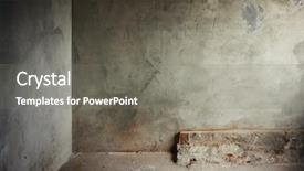  Presentation with corner - Audience pleasing theme consisting of corner of old grunge room backdrop and a gray colored foreground