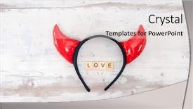  Presentation with corner - Beautiful theme featuring love and the corner backdrop and a sky blue colored foreground