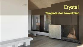  Presentation with apartment - Audience pleasing theme consisting of corner stone - architecture modern apartment empty room backdrop and a tawny brown colored foreground