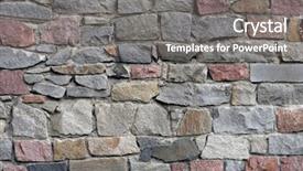  Presentation with wall - Colorful theme enhanced with cornerstone - wall pattern backdrop and a gray colored foreground