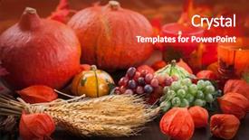  Presentation with detox green smoothies still life - Cool new slides with cornucopia - still life for thanksgiving backdrop and a crimson colored foreground