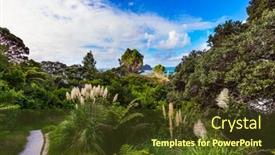  Presentation with new path - Presentation design with coromandel-peninsula-on-the-north background and a tawny brown colored foreground