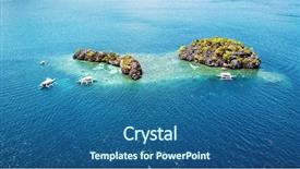  Presentation with aerial - Cool new PPT layouts with coron bay palawan may 2017 backdrop and a ocean colored foreground