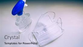  Presentation with surgical masks - Slide set featuring corona-virus-prevetion-medical-surgical background and a lemonade colored foreground