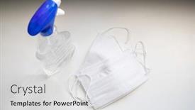  Presentation with surgical masks - PPT layouts featuring corona-virus-prevetion-medical-surgical background and a light gray colored foreground