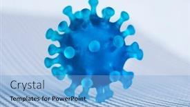  Presentation with corona - PPT theme consisting of corona-virus-sars-pandemic-background background and a light blue colored foreground