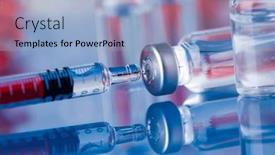  Presentation with corona - PPT theme consisting of corona-virus-vaccination-healthcare-cure background and a light blue colored foreground