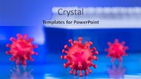  Presentation with cure - Slides having corona-virus-vaccination-healthcare-cure background and a light blue colored foreground