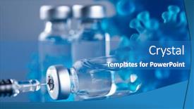  Presentation with cure - Slide set consisting of corona-virus-vaccination-healthcare-cure background and a teal colored foreground