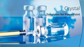  Presentation with corona virus - Presentation featuring corona-virus-vaccination-healthcare-cure background and a light blue colored foreground