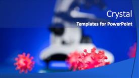  Presentation with cure - Slide deck having corona-virus-vaccination-healthcare-cure background and a ocean colored foreground