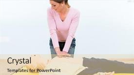  Presentation with first aid - Audience pleasing slides consisting of coronary circulation - woman in first aid course backdrop and a lemonade colored foreground