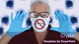  Presentation with 2019 - Audience pleasing presentation theme consisting of coronavirus-2019-ncov-2019-novel backdrop and a wine colored foreground