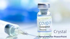  Presentation with vaccination - Audience pleasing PPT theme consisting of coronavirus-2019-ncov-covid-19 backdrop and a sky blue colored foreground