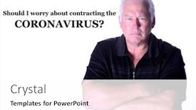  Presentation with chinese medical - Beautiful slides featuring coronavirus-a-man-is-worried backdrop and a white colored foreground